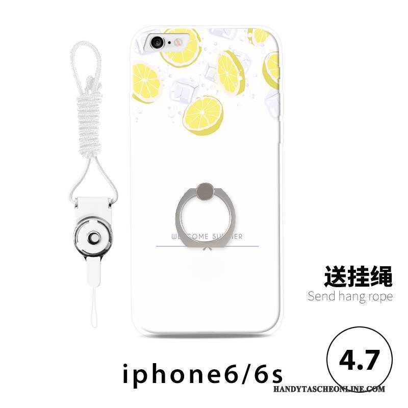 Hülle iPhone 6/6s Taschen Handyhüllen Grün, Case iPhone 6/6s Prägung Frisch Gelb