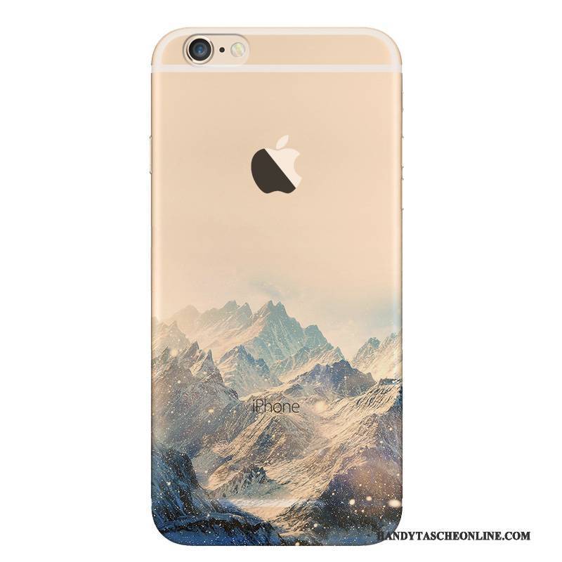 Hülle iPhone 6/6s Taschen Landschaft Trend, Case iPhone 6/6s Silikon Persönlichkeit Blau