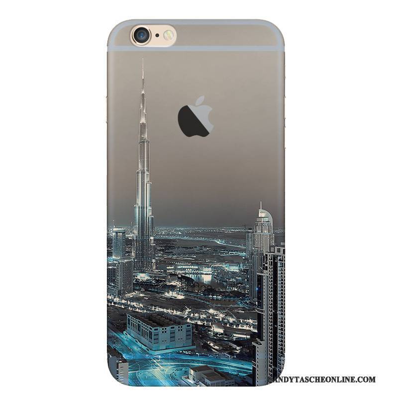 Hülle iPhone 6/6s Taschen Landschaft Trend, Case iPhone 6/6s Silikon Persönlichkeit Blau