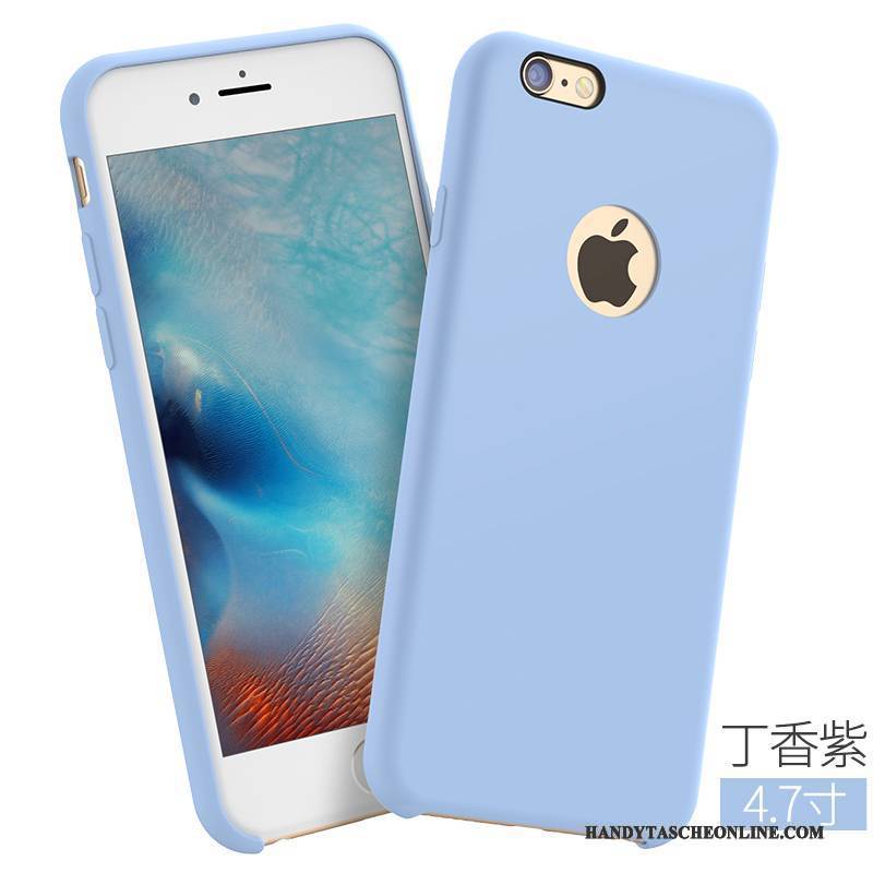Hülle iPhone 6/6s Taschen Muster Nubuck, Case iPhone 6/6s Silikon Rot Blau