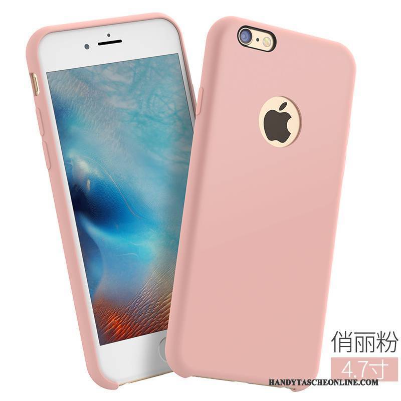 Hülle iPhone 6/6s Taschen Muster Nubuck, Case iPhone 6/6s Silikon Rot Blau