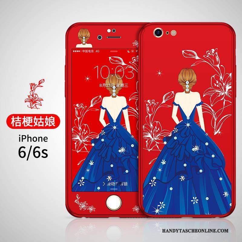 Hülle iPhone 6/6s Taschen Persönlichkeit Rot, Case iPhone 6/6s Schwarz Schwer