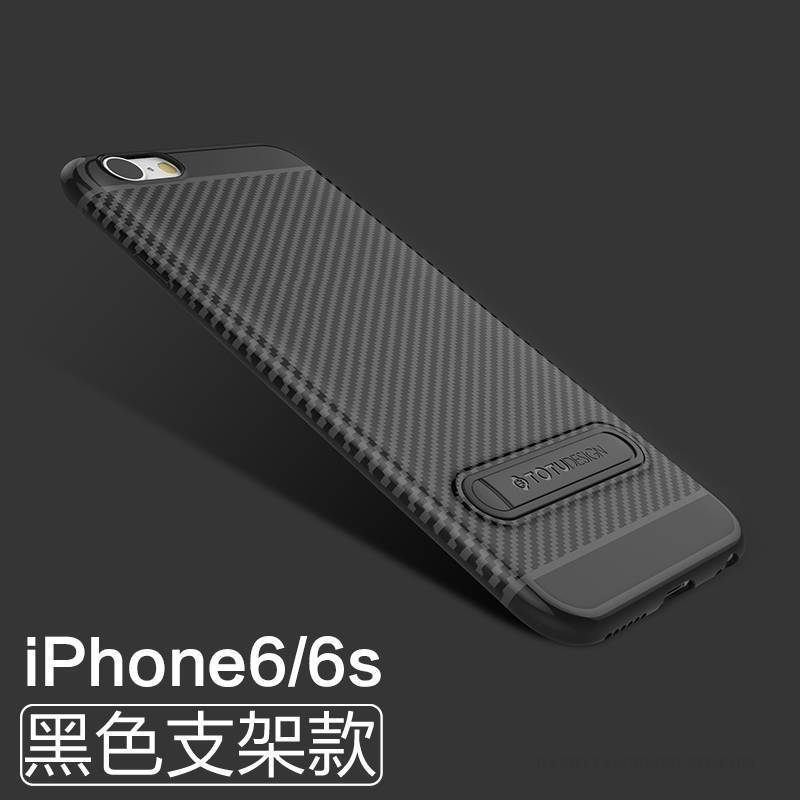 Hülle iPhone 6/6s Taschen Schwarz Schlank, Case iPhone 6/6s Weiche Handyhüllen Nubuck
