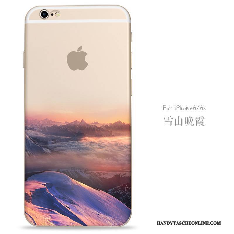 Hülle iPhone 6/6s Taschen Trend Transparent, Case iPhone 6/6s Schutz Gelb Neu