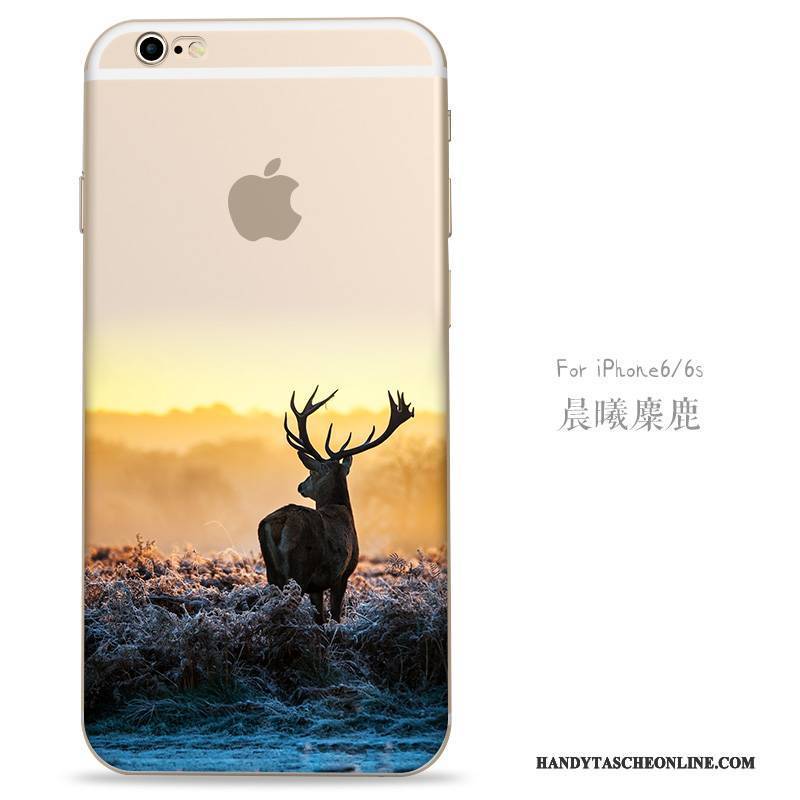 Hülle iPhone 6/6s Taschen Trend Transparent, Case iPhone 6/6s Schutz Gelb Neu
