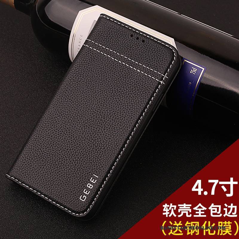 Hülle iPhone 7 Leder Anti-sturz Handyhüllen, Case iPhone 7 Lederhülle