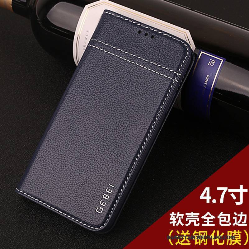Hülle iPhone 7 Leder Anti-sturz Handyhüllen, Case iPhone 7 Lederhülle