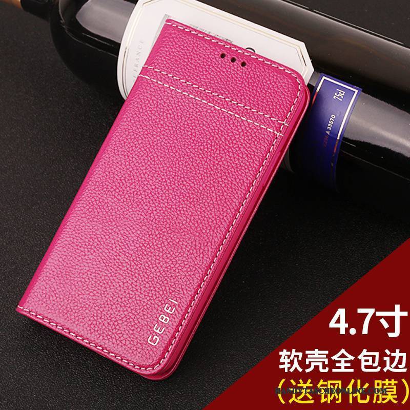Hülle iPhone 7 Leder Anti-sturz Handyhüllen, Case iPhone 7 Lederhülle