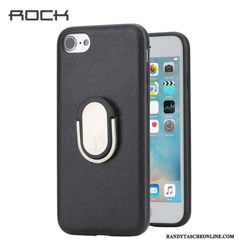 Hülle iPhone 7 Lederhülle Schnalle Ring, Case iPhone 7 Kreativ Persönlichkeit Neu