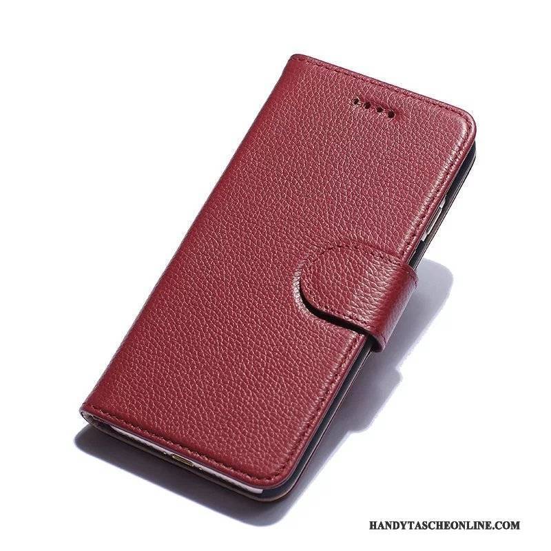 Hülle iPhone 7 Plus Lederhülle Neu Anti-sturz, Case iPhone 7 Plus Leder Orange Handyhüllen