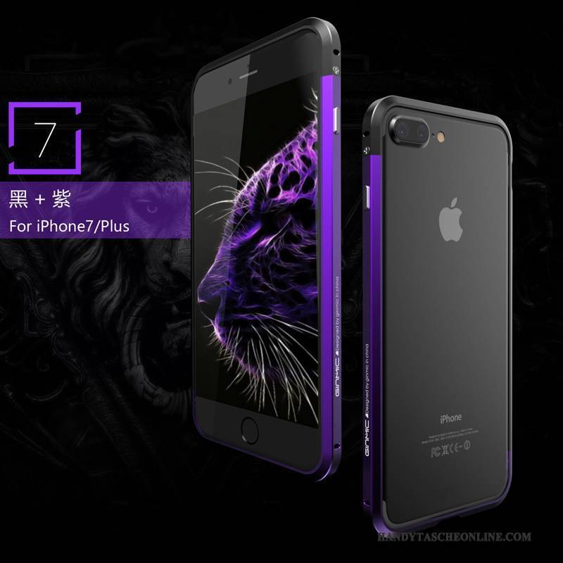 Hülle iPhone 7 Plus Metall Anti-sturz Gold, Case iPhone 7 Plus Schutz Handyhüllen Trend