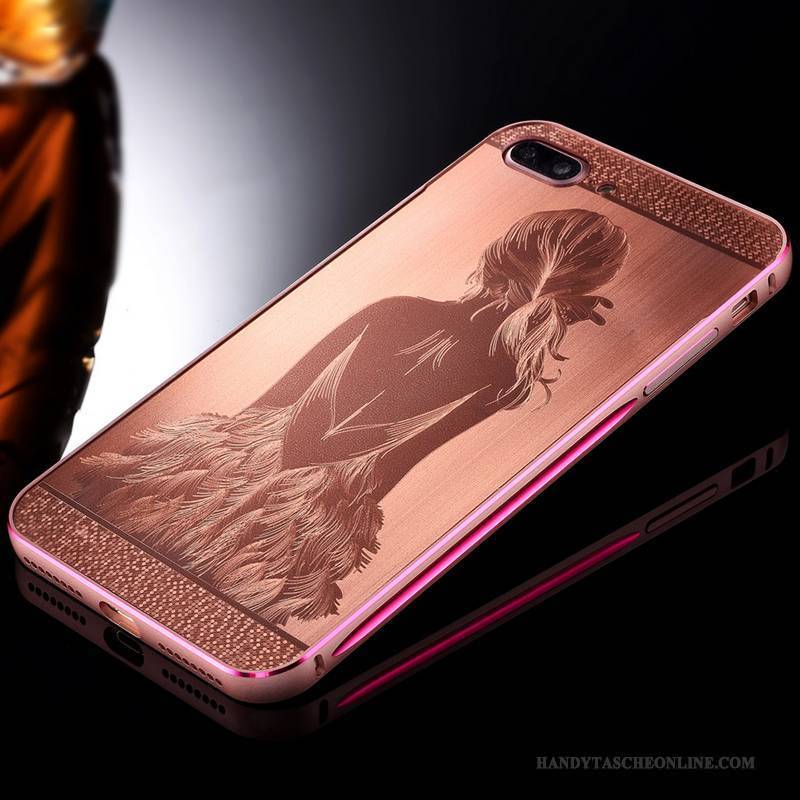 Hülle iPhone 7 Plus Metall Handyhüllen Anti-sturz, Case iPhone 7 Plus Kreativ Grenze Trend