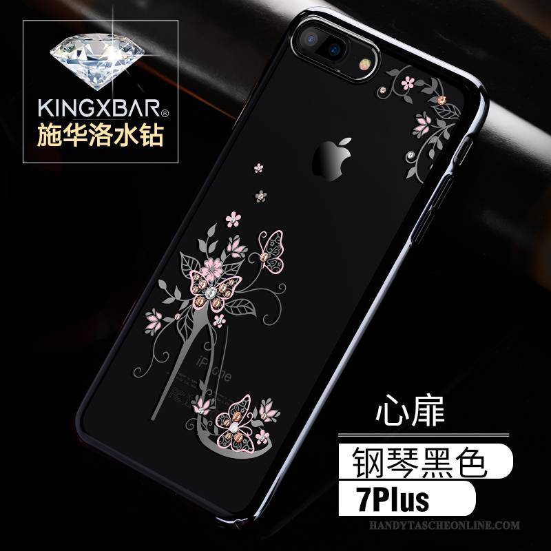 Hülle iPhone 7 Plus Strass Handyhüllen Trendmarke, Case iPhone 7 Plus Luxus Gold Anti-sturz