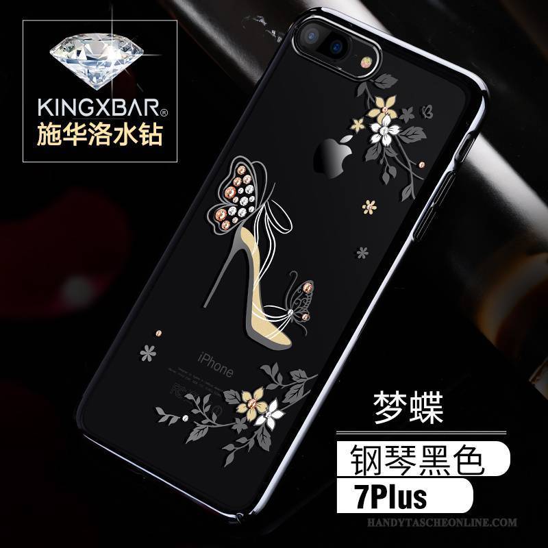 Hülle iPhone 7 Plus Strass Handyhüllen Trendmarke, Case iPhone 7 Plus Luxus Gold Anti-sturz
