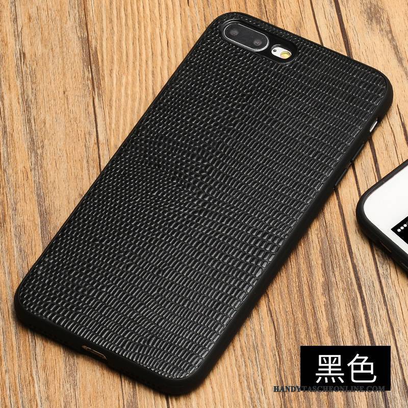 Hülle iPhone 7 Plus Taschen Handyhüllen Schwarz, Case iPhone 7 Plus Lederhülle Neu Trendmarke