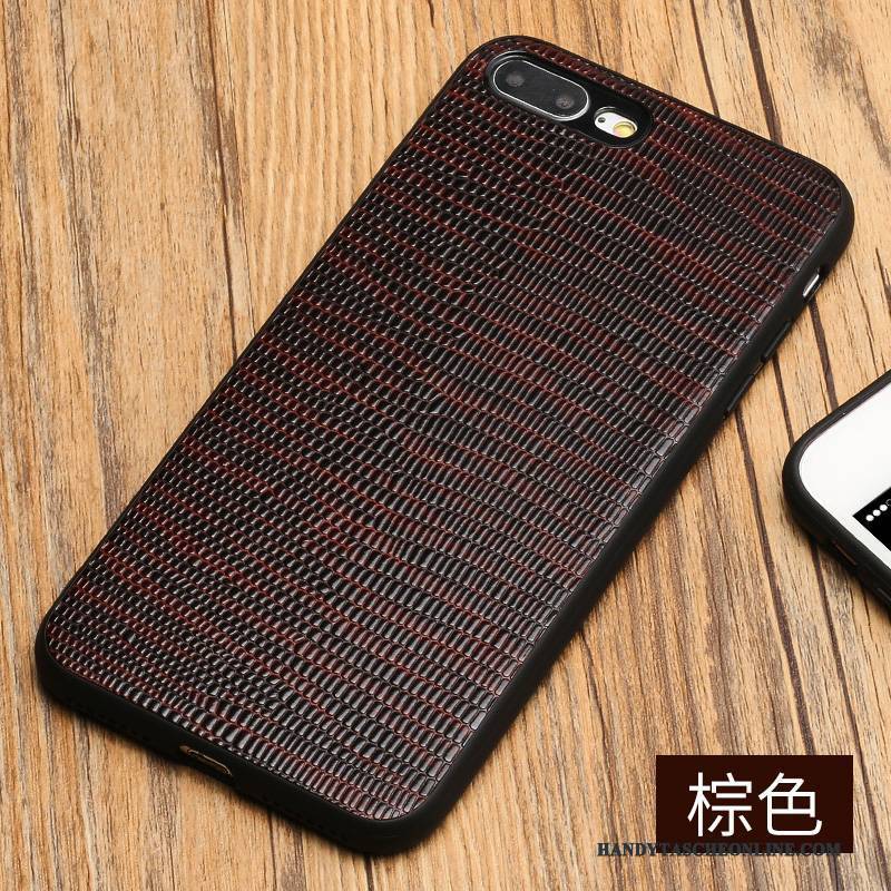 Hülle iPhone 7 Plus Taschen Handyhüllen Schwarz, Case iPhone 7 Plus Lederhülle Neu Trendmarke