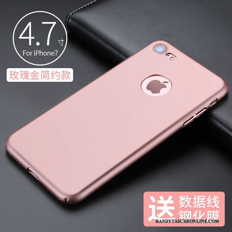 Hülle iPhone 7 Schutz Schnalle Nubuck, Case iPhone 7 Kreativ Handyhüllen Rot