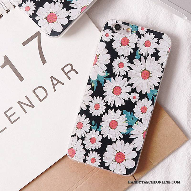 Hülle iPhone 7 Silikon Rosa Handyhüllen, Case iPhone 7 Prägung Blau Persönlichkeit