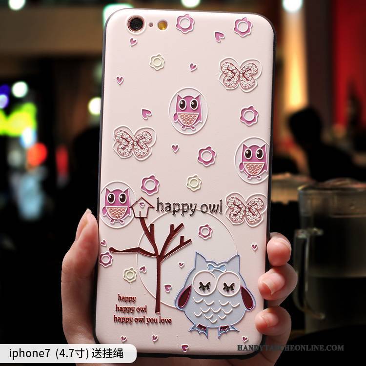 Hülle iPhone 7 Taschen Nette Handyhüllen, Case iPhone 7 Karikatur Hängende Verzierungen Trend