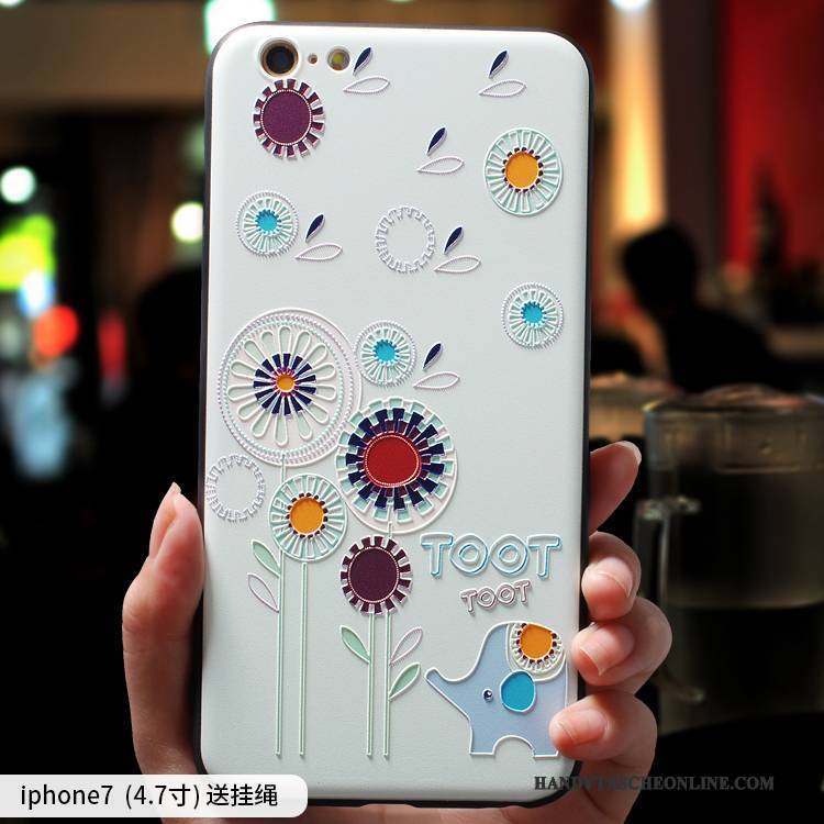 Hülle iPhone 7 Taschen Nette Handyhüllen, Case iPhone 7 Karikatur Hängende Verzierungen Trend