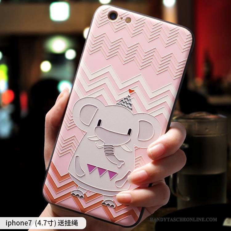 Hülle iPhone 7 Taschen Nette Handyhüllen, Case iPhone 7 Karikatur Hängende Verzierungen Trend