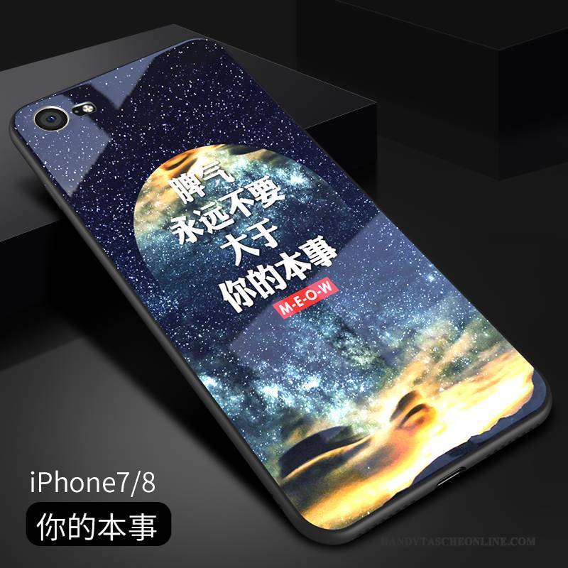 Hülle iPhone 7 Weiche Handyhüllen Blau, Case iPhone 7 Taschen Trend Anti-sturz