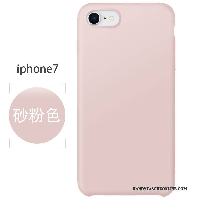 Hülle iPhone 7 Weiche Rot Rosa, Case iPhone 7 Silikon Anti-sturz Handyhüllen