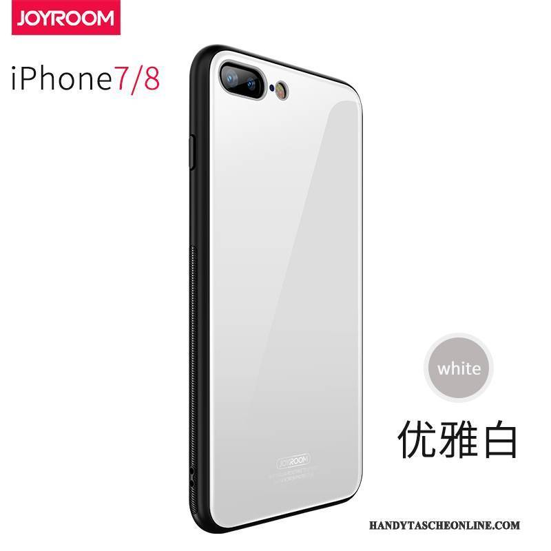 Hülle iPhone 8 Glas Blau, Case iPhone 8 Handyhüllen Anti-sturz