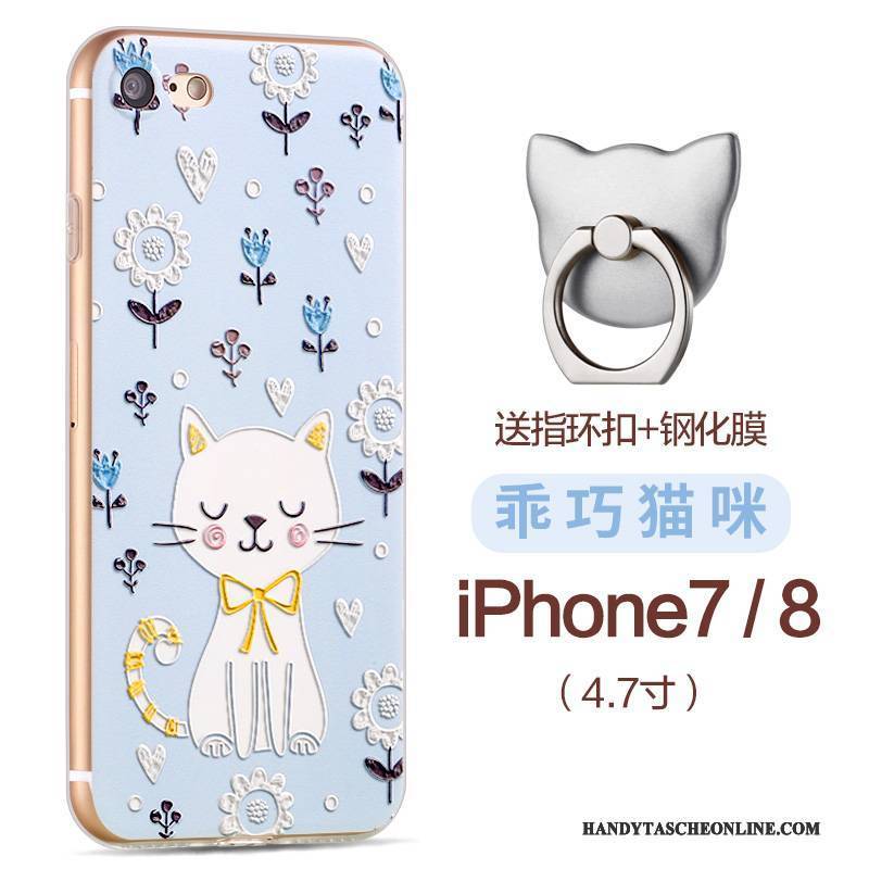 Hülle iPhone 8 Kreativ Anti-sturz Lila, Case iPhone 8 Weiche Handyhüllen