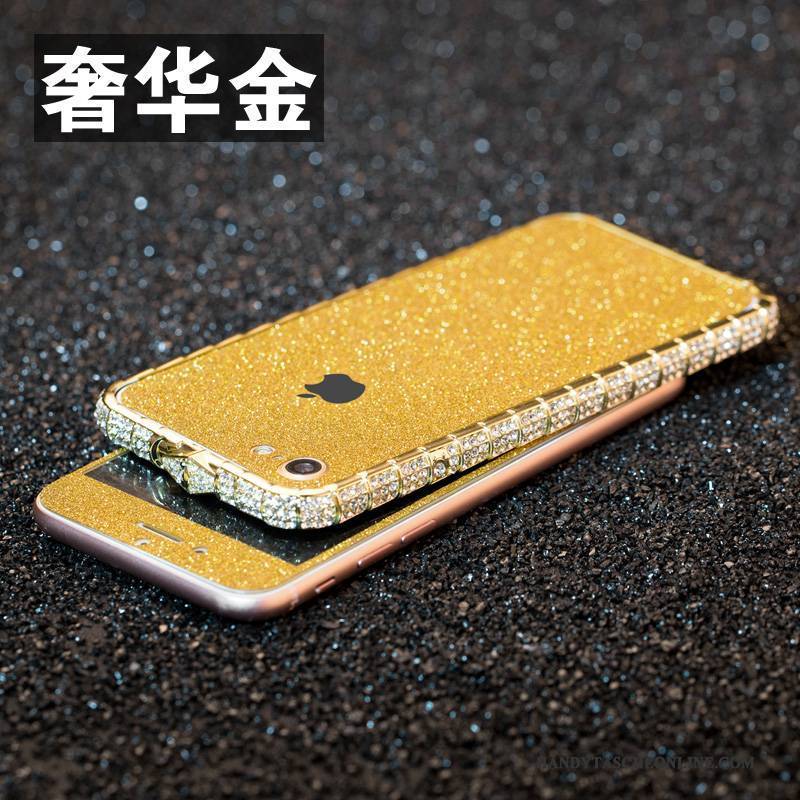 Hülle iPhone 8 Metall Neu Handyhüllen, Case iPhone 8 Strass Anti-sturz Grenze