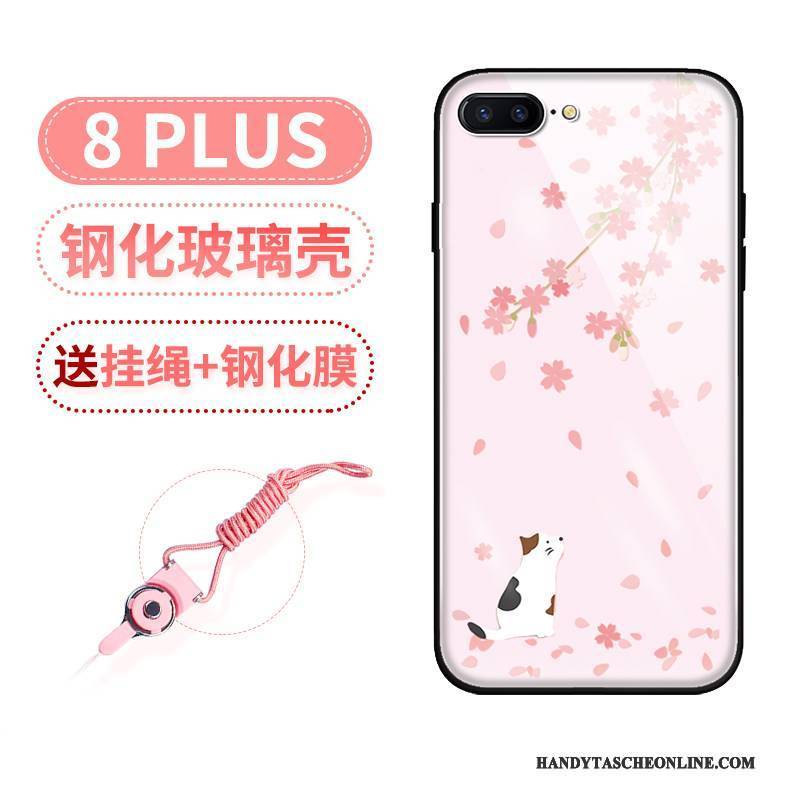 Hülle iPhone 8 Plus Schutz Netto Rot Neu, Case iPhone 8 Plus Spiegel Handyhüllen