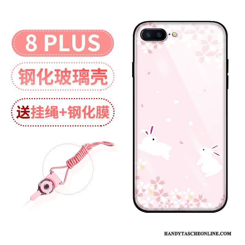 Hülle iPhone 8 Plus Schutz Netto Rot Neu, Case iPhone 8 Plus Spiegel Handyhüllen