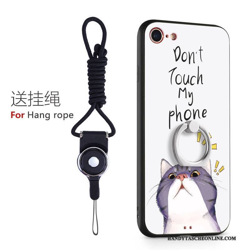 Hülle iPhone 8 Plus Silikon Handyhüllen Trendmarke, Case iPhone 8 Plus Ring Hängende Verzierungen