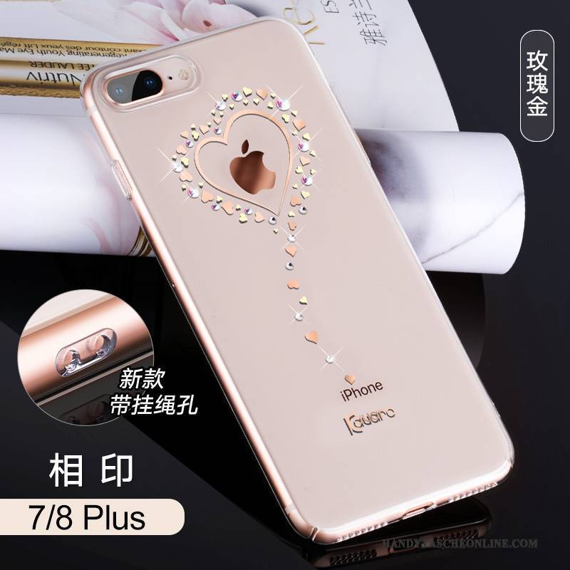 Hülle iPhone 8 Plus Strass Handyhüllen Trendmarke, Case iPhone 8 Plus Taschen Neu Anti-sturz