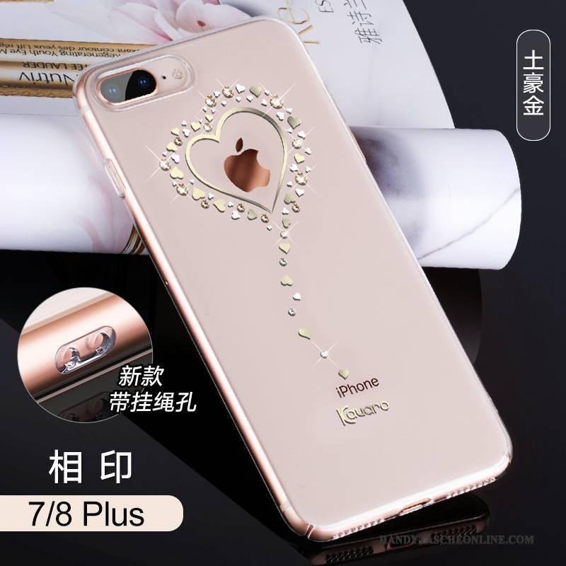 Hülle iPhone 8 Plus Strass Handyhüllen Trendmarke, Case iPhone 8 Plus Taschen Neu Anti-sturz