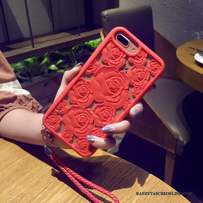 Hülle iPhone 8 Plus Taschen Anti-sturz Nubuck, Case iPhone 8 Plus Silikon Schwarz Handyhüllen