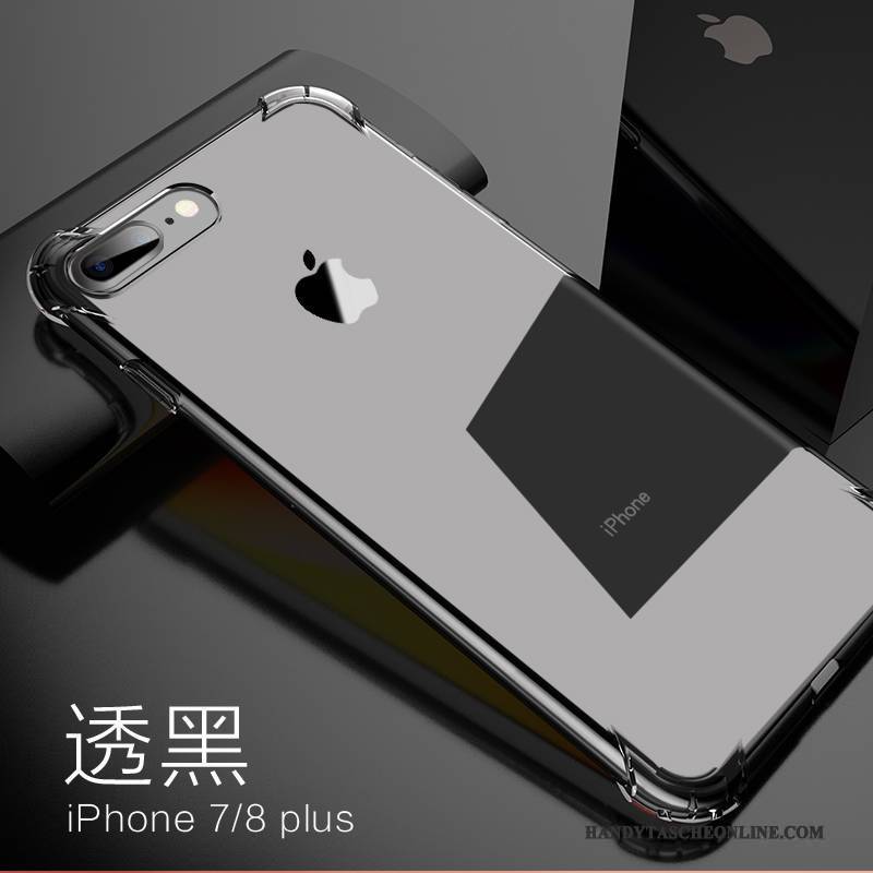 Hülle iPhone 8 Plus Taschen Explosionsgeschützt Anti-sturz, Case iPhone 8 Plus Silikon Weiß Ballon