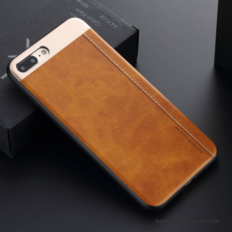 Hülle iPhone 8 Plus Weiche Schwarz Handyhüllen, Case iPhone 8 Plus Silikon Anti-sturz