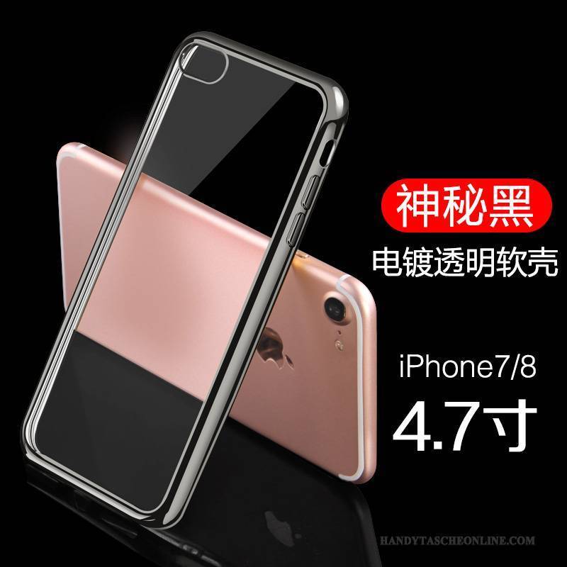 Hülle iPhone 8 Schutz Handyhüllen Gold, Case iPhone 8 Überzug Schlank