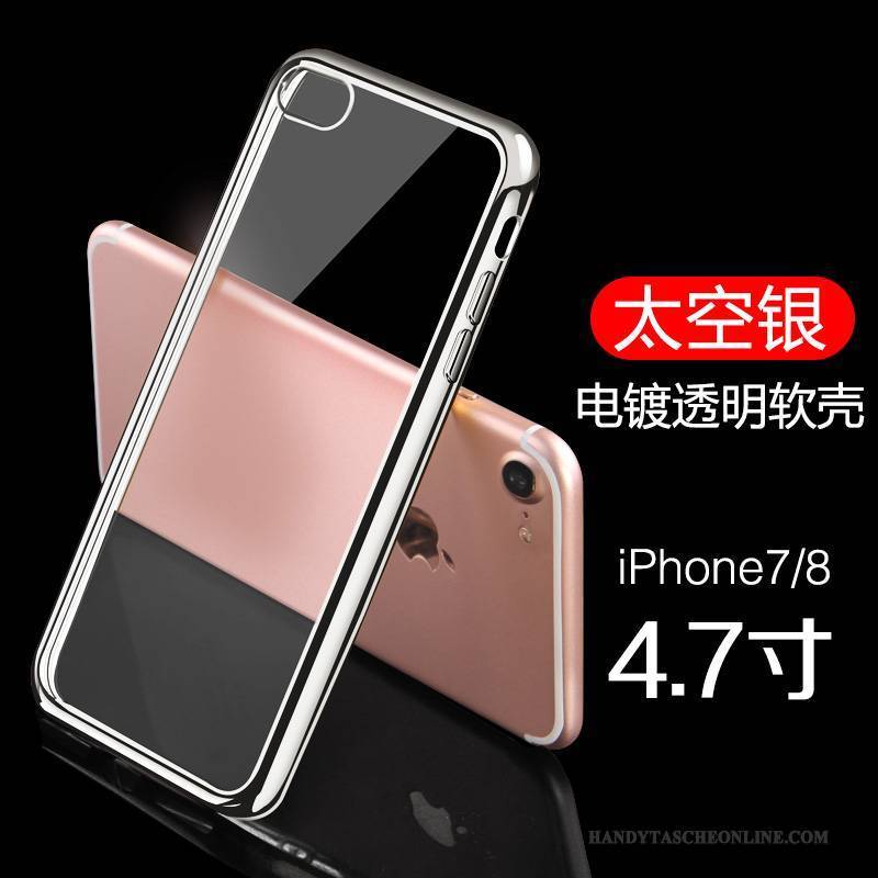 Hülle iPhone 8 Schutz Handyhüllen Gold, Case iPhone 8 Überzug Schlank