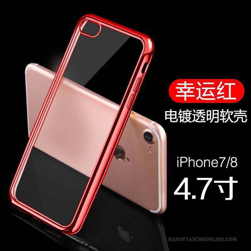 Hülle iPhone 8 Schutz Handyhüllen Gold, Case iPhone 8 Überzug Schlank