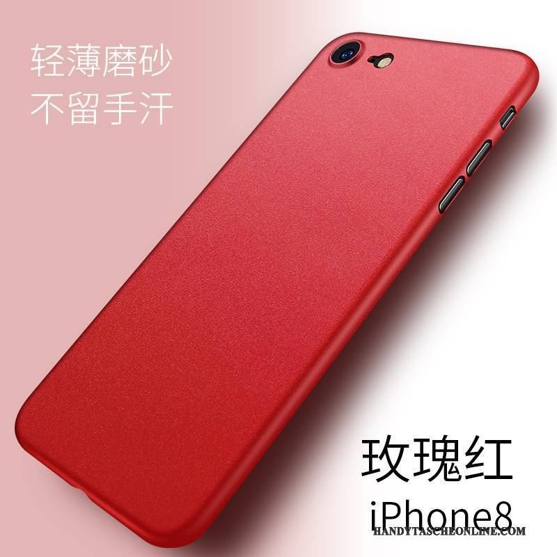Hülle iPhone 8 Taschen Nubuck Schlank, Case iPhone 8 Schutz Anti-sturz Handyhüllen