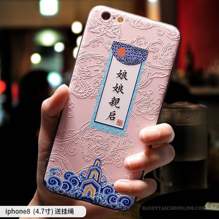Hülle iPhone 8 Taschen Persönlichkeit Lustig, Case iPhone 8 Kreativ Gelb Handyhüllen