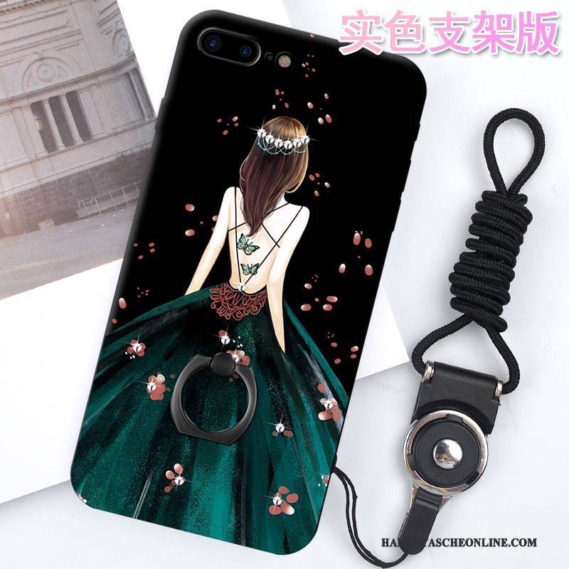 Hülle iPhone 8 Taschen Transparent Handyhüllen, Case iPhone 8 Silikon Rosa Grün