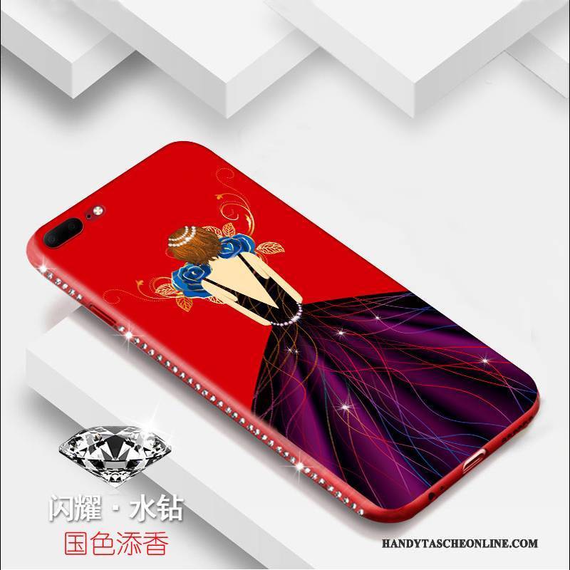 Hülle iPhone 8 Taschen Trend Rosa, Case iPhone 8 Silikon Anti-sturz Handyhüllen
