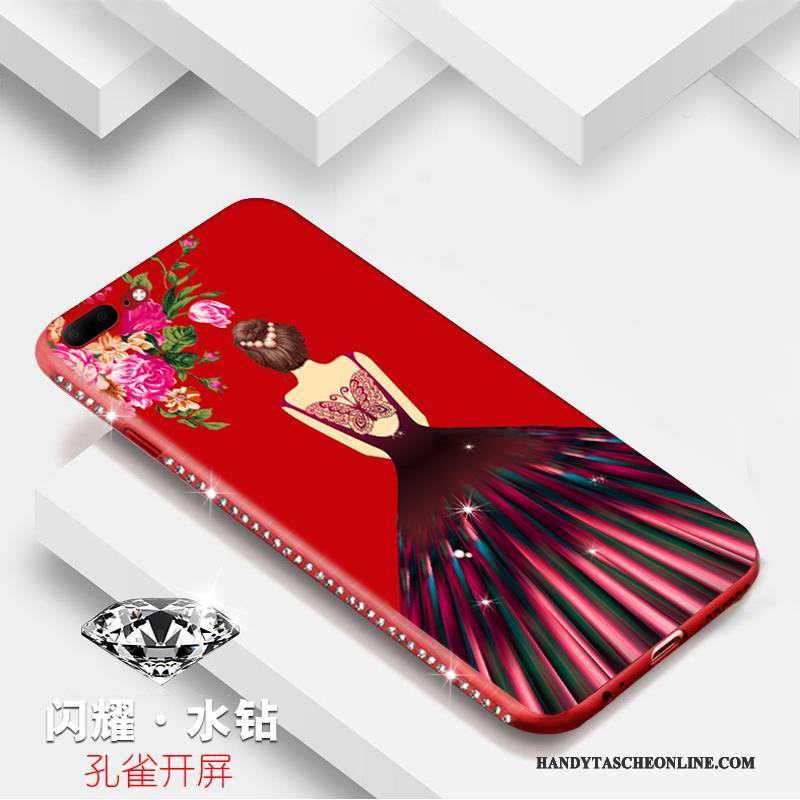 Hülle iPhone 8 Taschen Trend Rosa, Case iPhone 8 Silikon Anti-sturz Handyhüllen