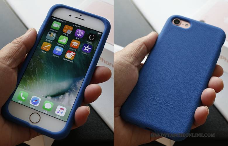 Hülle iPhone 8 Weiche Anti-sturz Handyhüllen, Case iPhone 8 Silikon Grau Stoff