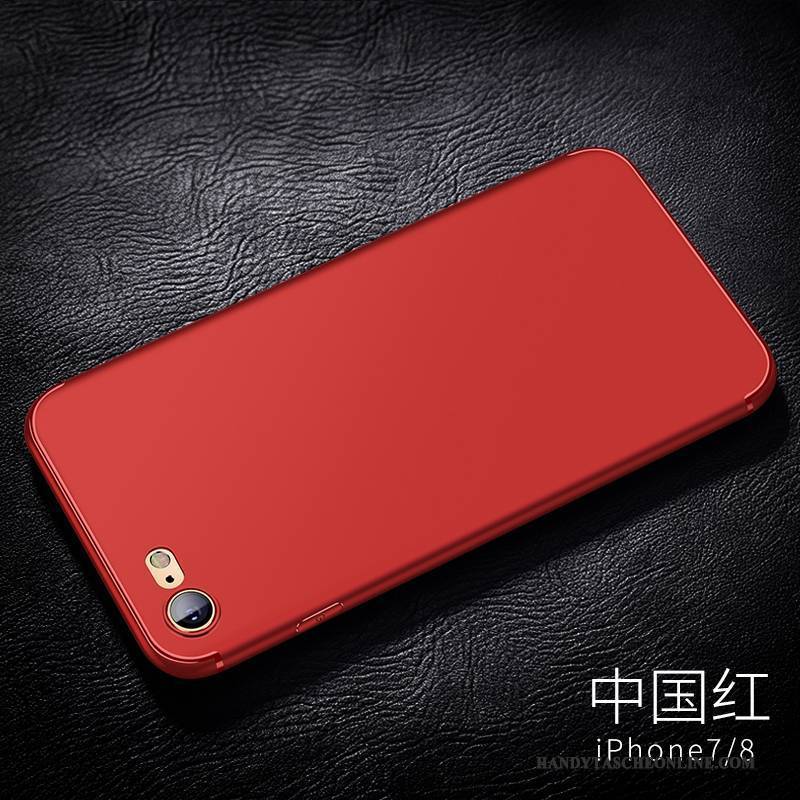 Hülle iPhone 8 Weiche Nubuck Trend, Case iPhone 8 Silikon Handyhüllen Blau