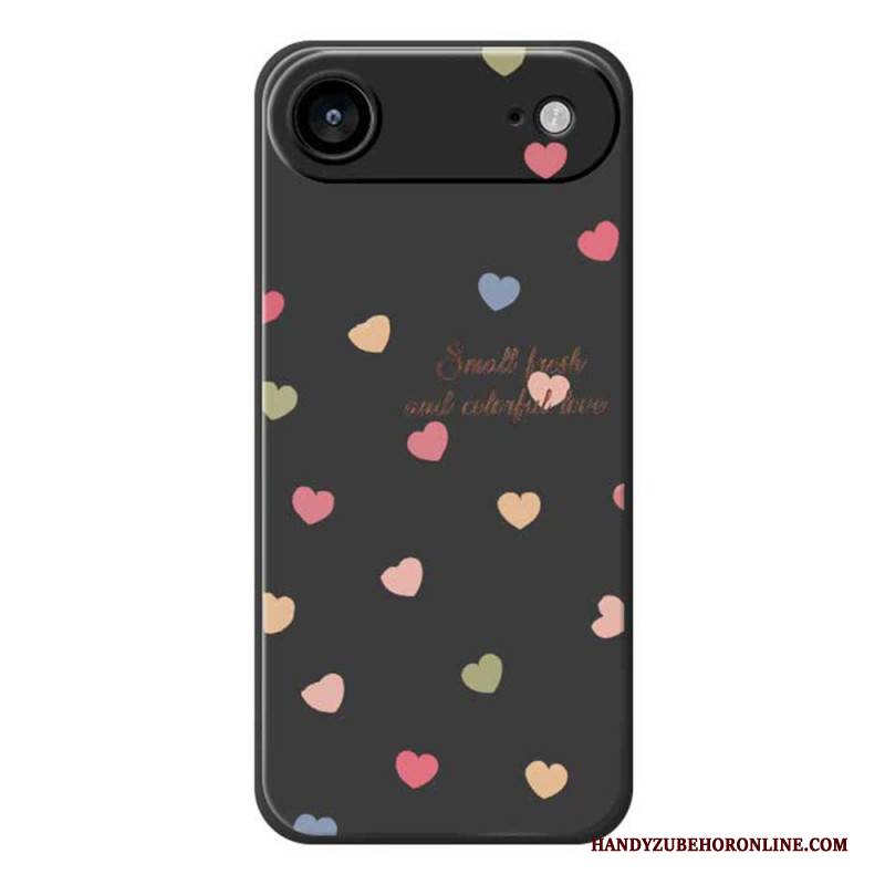 Hülle iPhone Air Bunte Herzen