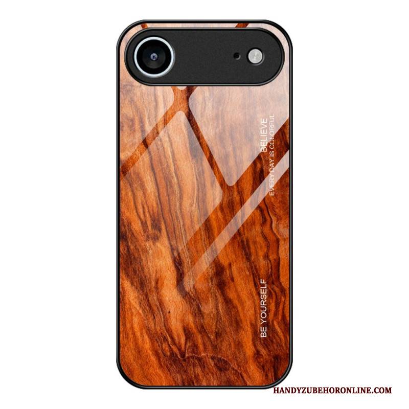 Hülle iPhone Air Gehärtetes Glas In Holzoptik